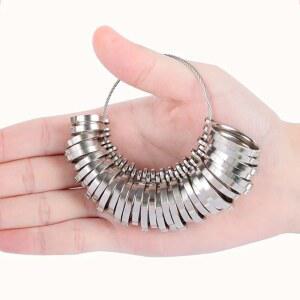 STAINLESS ST RING SIZER KIT FESSIONAL TOOLS SIZE DIY MEASURING MEASU FINGER TOOL FOR MAKING JEWELRY MENT