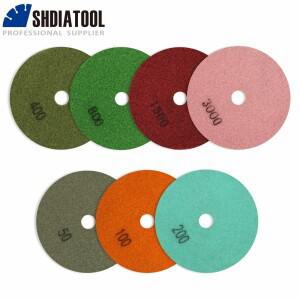 SHDIATOOL 9개 다이아몬드 콘크리트 연마 패드 직경 100mm 레진 바닥 재생 샌딩 디스크 세트 4인치 폴리셔