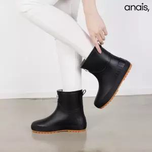 [아나이스] 베이직 여성 숏 레인부츠 1.5cm_26S147