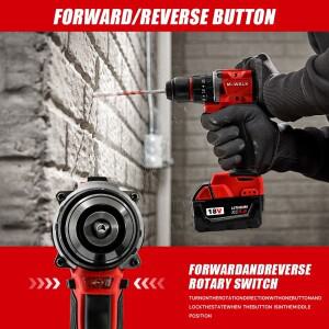 M-WALK 18V 배터리 충전식 브러시리스 소형 전기 스크루 드라이버 핸드 임팩트 밀워키 핀