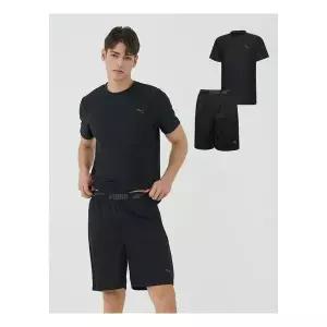 매장정품 푸마바디웨어 푸마 바디웨어 남성 드라이셀 홈웨어 반팔반바지 셋업 블랙 1871348