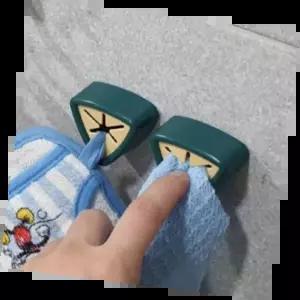 무타공타올걸이 심플한 디자인 사용 편리 욕실 주방 공간 절약 기름기 방지 용품