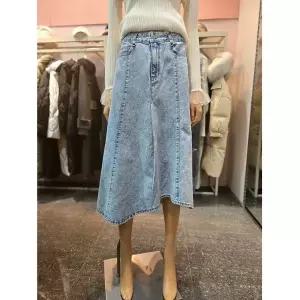 [에고이스트] 절개 포인트 머메이드 핏 데님 스커트 ES1DS-761 675222