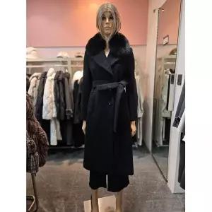 [에고이스트] 리얼 퍼 카라 슬림 롱 코트 EQ4WC-060 675206