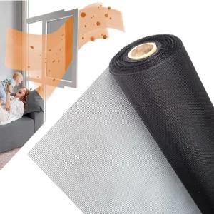 36IN*50피트 창문 스크린 메시 컷테이블 유리 롤 도어 반려동물 보호 교체 수리 윈도우 포트치 파티오 (