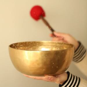 수제 구리 사운드 볼 요가 명상 휴대용 싱잉 힐링 수면 티베트 악기