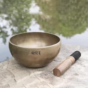 명상 노래 그릇 네팔 보름달 휴식 사운드 치유 요가 구리 타악기