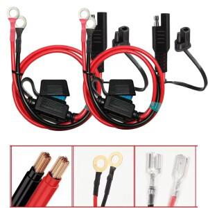 O-링 12V 충전기 케이블 16AWG 바이크 오토바이 배터리 터미널 빠른 연장 커넥터 자동차 부품