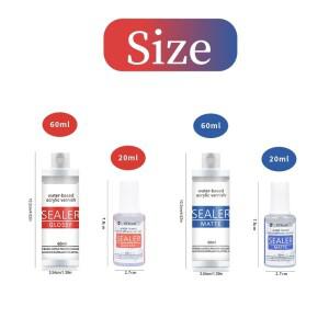 20/60ml 광택 매트 수성 오일 마감 코팅 스톤 클레이 수지 목재 방수 보호 페인트 도자기 안료