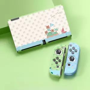 닌텐도 스위치 1,2,OLED 동물의숲 보호 케이스 커버 세트 풀커버 조이스틱 컨트롤러 커버 Switch