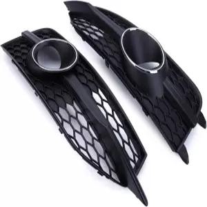 4G8807681C9B9 2Pcs 프론트 범퍼 포그 라이트 그릴 에어 덕트 커버 20122015 아우디 A7 S7 라인 S7에