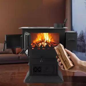 화목 난로 장작 실내 난방기 연통 연결 주물 소형 펜션