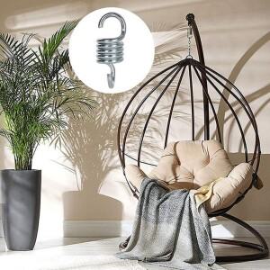 휴대용 걸이식 계란 의자 정원 스윙 스프링, 다목적, 강력한 용수철 후크, 체육관 해먹, 편리한