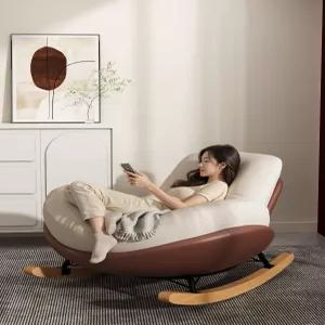 집순이 안락의자 거실 흔들 베란다 1인용 로킹체어 스윙 라운지 휴식 쿠션