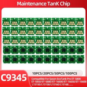 10/20/50/100PC C9345 유지 보수 탱크 칩 호환 가능 Epson L8050 L8160 L15158 ET 8500 18100