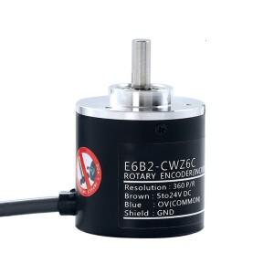1Pc E6B2C-WZ6C 로터리 엔코더 회전 증분형 스위치 안정 펄스 NPN 100-2000P/R DC 5-24V