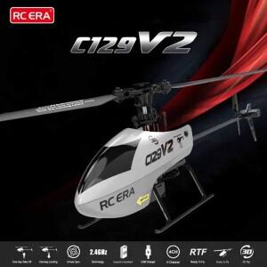 RC ERA C129 V2 스턴트 헬리콥터 4채널 2.4GHz 6축 자이로스코프 초안정 비행 원클릭 3D 플립 야외 항공기