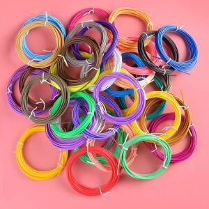 3D 펜 PCL 필라멘트 1.75mm 멀티컬러 세트(창의적인 드로잉 앨범 포함) 유니버설 60-100 ℃ 펜용 브러시