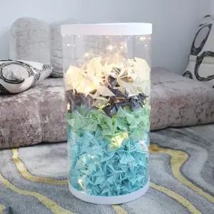완제품 조명 선물 종이학 블루 천마리 소형 유리병 1000마리