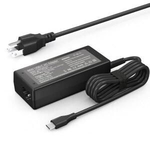 크롬북 호환 / Lenovo Dell Acer 및 기타 타입 C 전원 코드 65W USB 노트북 충전기