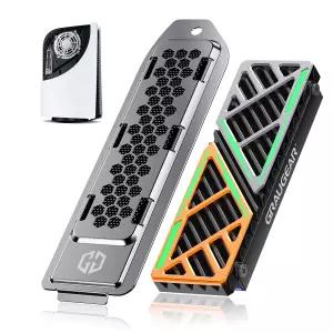 그라우기어 PS5 SSD 히트싱크 커버 세트 M2 냉각 키트 쿨러 및 교체 방진 고풍류 설계PS5