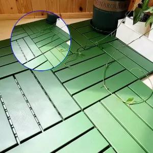 쌍문상회 튼튼한 조립식데크타일 일자형 바닥발판 베란다마루