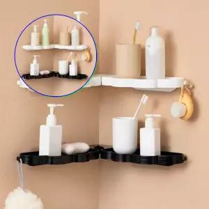 쌍문상회 간편한 무타공욕실선반 벽부착 수납정리 화장실선반 욕실정리