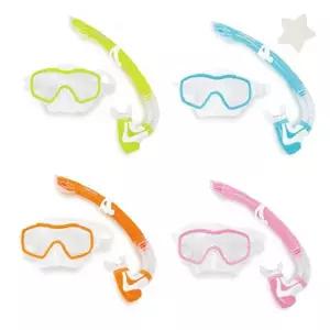 어린이 물놀이 수경 호흡관 세트 실리콘 마우스피스 조절 가능 헤드 밴드 해변