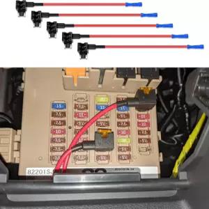 HAOBO 5팩 퓨즈 탭 12V 차량용 회로 추가 표준 미니 마이크로2 및 로우 프로파일 범용 차량 액세서리 ATO