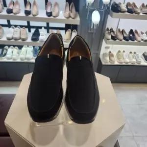 엘칸토 HC10 누벅컴포트케주얼화검정3cm 남성소가죽쿠션업슬립온케주얼화 LC