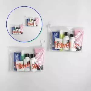 쌍문상회 편리한 여행용 세면도구 세트 샴푸 린스 바디워시 휴대 파우치