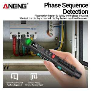 ANENG A3008 디지털 멀티미터 펜 AC/DC 전압 테스터 VA 역방향 디스플레이 화면 스마트 비접촉식 미터 다