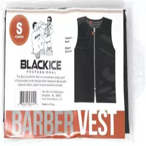 블랙 스 바버 조끼 사이즈 지퍼 잠금 기능이 있는 작은 프로페셔널 폴리에스터 원단