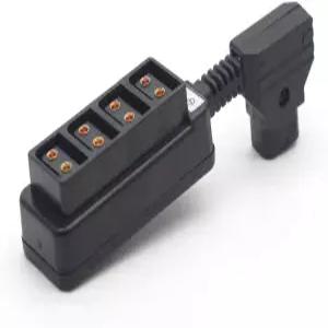 JELEN 울트라숏 Dtap 스플리터 P탭 케이블 D탭 투 4포트 사진 전원 파워탭 리셉터클