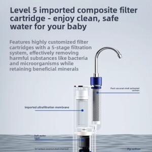 덱시 정수기 가정용 직수형 주방 수도꼭지 스테인리스 초미세여과 필터