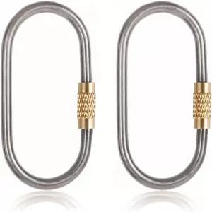 조고오토 티타늄 카라비너 클립 키링 자동차 키용 키 체인 소형 잠금 미니 퀵 릴리스 J451