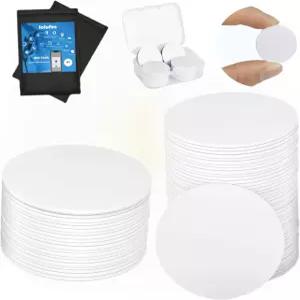 70개 NFC 태그 NTAG215 빈 코인 카드 재작성 가능한 프로그래머블 스티커 원형 뒷면 태그모 및 아미보 지원