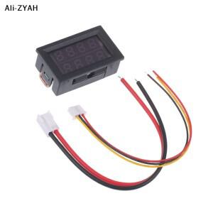 HMA73 4자리 5선 미니 디지털 볼트미터 암페어미터 DC 100V 10A 듀얼 LED 디스플레이