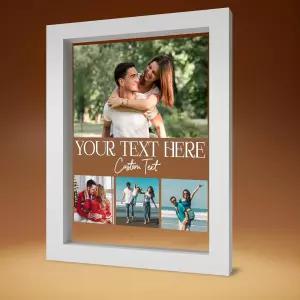 EGD 여성용 맞춤 아크릴 명판 좋아하는 사진과 함께 선물 그와 그녀를 위한 커플 남성 맞춤형 선택형 LED