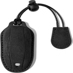 스웨이드 천연 가죽이 장착된 CGZOWY Tesla 키 포브 커버 Model S 3 Y 스마트 리모컨 액세서리와 호환됨