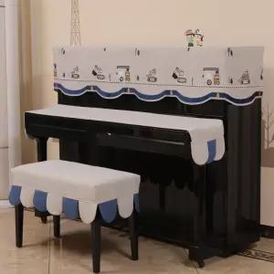 감성 일러스트 패브릭 의자 피아노 인테리어 덮개
