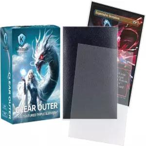 카토뮬라 100CT 아우터 슬리브 더블 및 트리플 슬리브용 오버사이즈 MTG 카드 매직 더 개더링 PKM용 클리어