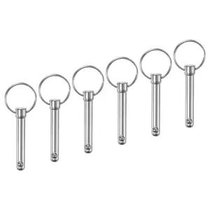 M 미터XITY 6팩 퀵 릴리스 핀 직경 5/16인치 8mm 1.34인치 34mm 조선/보트/트레일러 사용 길이 비미니 상단