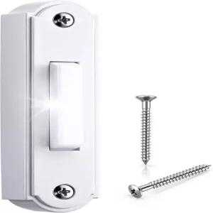 금속 불이 켜진 초인종 버튼 헤비 듀티 유선 푸시 LED 벽걸이 스위치 화이트 라이트 저작권 소유권(매트