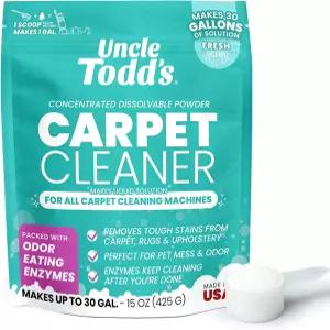 기계용 토드 삼촌 카펫 클리너 파우더 용액 30갤런 만들기 효소 포뮬러 탈취제 반려동물 냄새 및 얼룩 제거