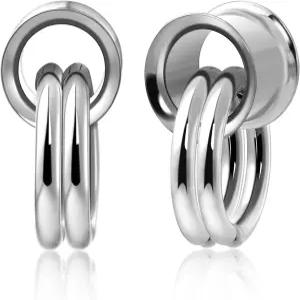 JESMODA 이어 웨이트 게이지 링 316L 스테인리스 스틸 터널 펑크 스트레처 플러그 여성 및 남성용 바디