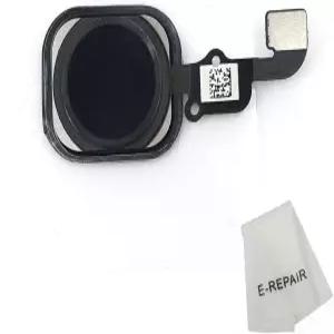 6s 및 Plus용 고무 개스킷 교체가 포함된 전자 수리 홈 버튼 키 플렉스 케이블블랙