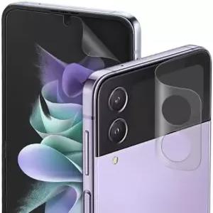 삼성 갤럭시 Z 플립 3 5g용 다이아큐브 33 EPUTPU 안티 글레어 매트 스크린 프로텍터 3팩 풀 커버 인사이드