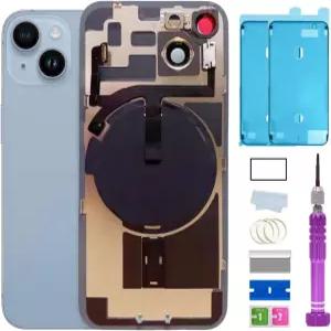 14 후면 유리 교체 및 플레이트 플렉스 케이블 용 모든 부품 커버 유리파란색 61인치 방수 테이프 수리