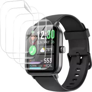 얀몽기 3팩 퀴칸 IDW19 스마트워치 18인치 TPU 클리어 HD 자가 치유 소프트 보호 필름용 하이드로겔 스크린